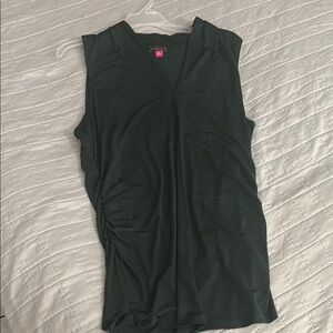 Vince Camuto Black Fitted Sleeveless Muscle Tee